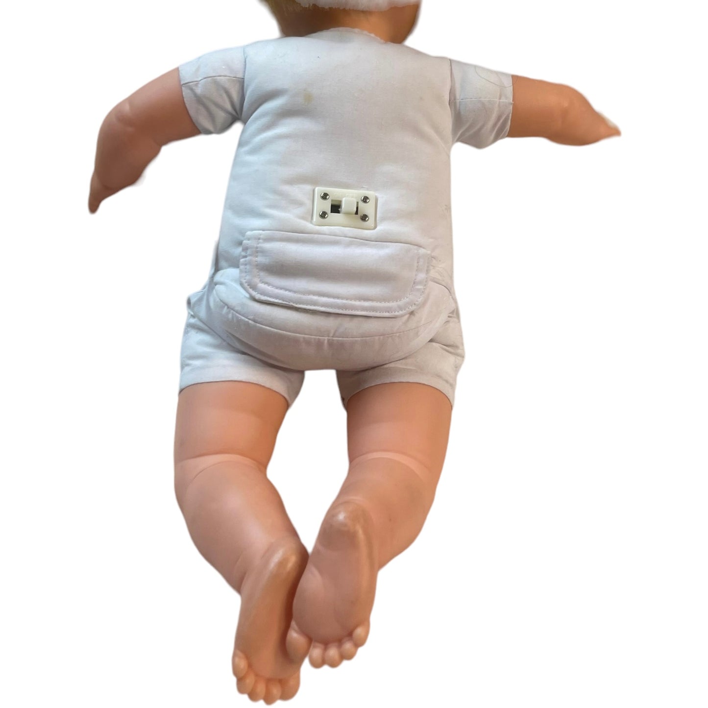 Irwin Crying Baby Doll, Vintage 1990, Smocked Nightie & Soft Fleece Blanket- Working