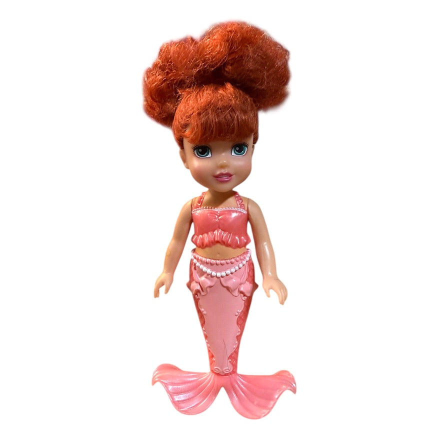 Disney Little Mermaid Ariel & Sister 6" Doll Freestanding in Very Good Preowned Condition