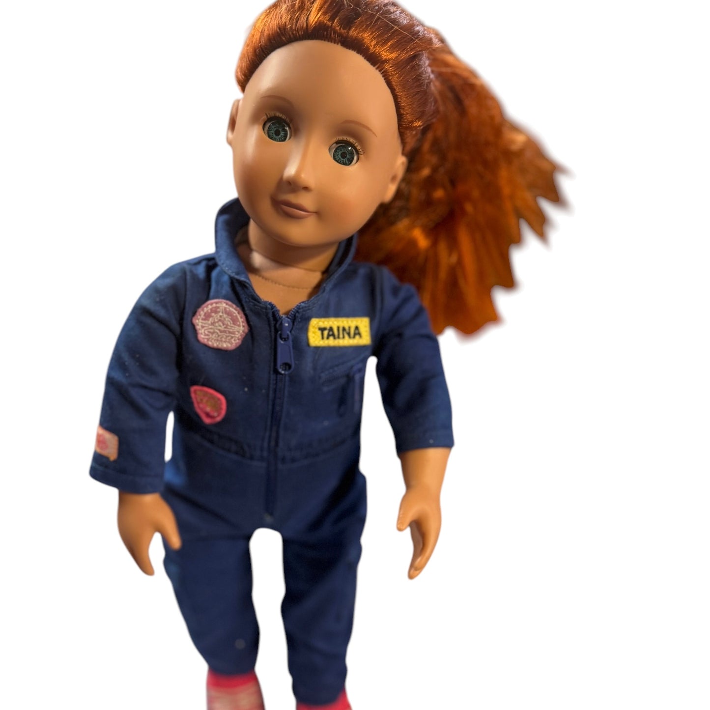 Our Generation 18" Taini', Professional Collection Astronaut with Red Hair &Original Outfit in EUC