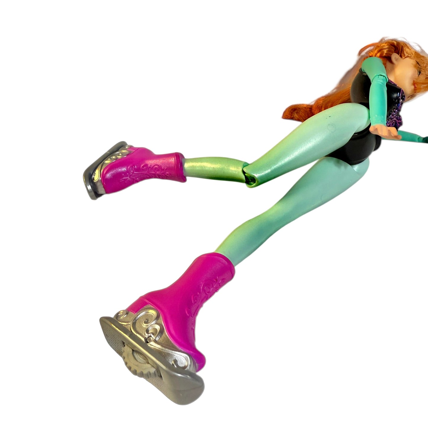 Princess Anna from Frozen 2, Fully Posable in Skating Costume with Skates, Preowned in GUC