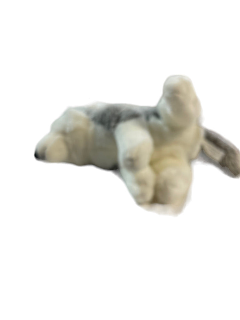 Siberian Husky Blue Eyed BAB Barking/Panting Animated Stuffed Animal Preowned Toy