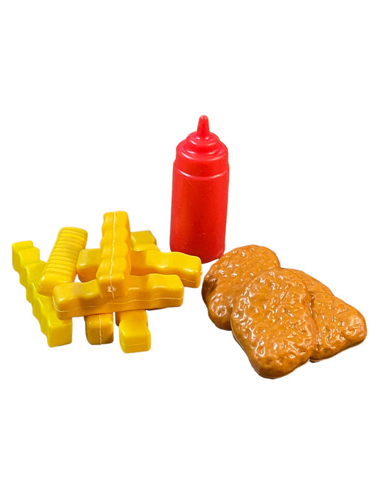 Mixed Lot of Vintage Playfood, Nuggets and Fries, Complete with Ketchup! GUC