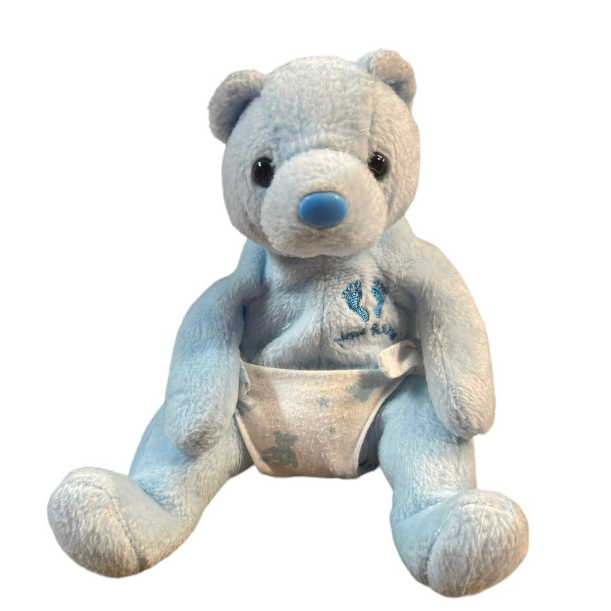TY Retired Vintage, It"s A Boy! It's a Girl! Pink & Blue Beanie Babies with Embroidery