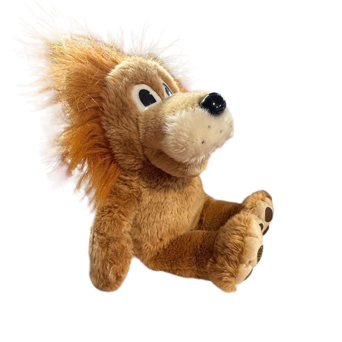 Vintage Ganz 17" Roary the Lion, Chunky Tan Body, White Snout with Black Noise & Freckles!