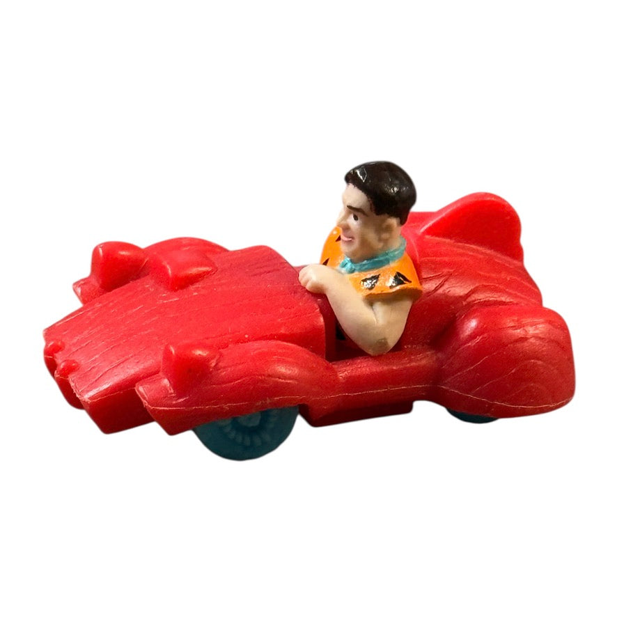 Flintstone Fast Food Memorabilia; Vintage Brontosaurus Burger Drive In & 2 Classic Cars