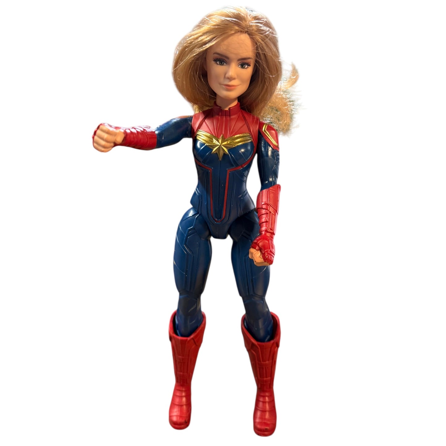 Captain America & Captain Marvel from Marvel Avengers Titan Hero Series 12" Action Figures GUC
