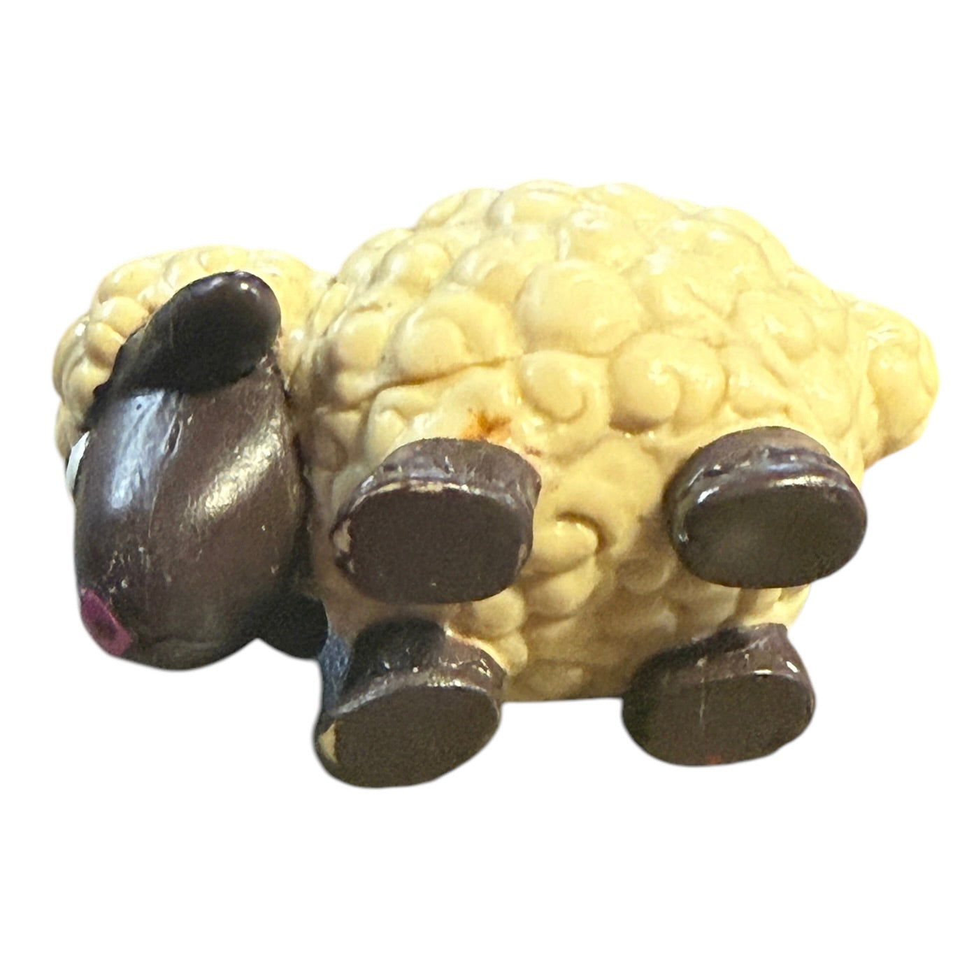 Shaun the Sheep, Wallace & Gromit Vinyl Toy Action Figure Cream and Brown 1.5" Tall in GUC