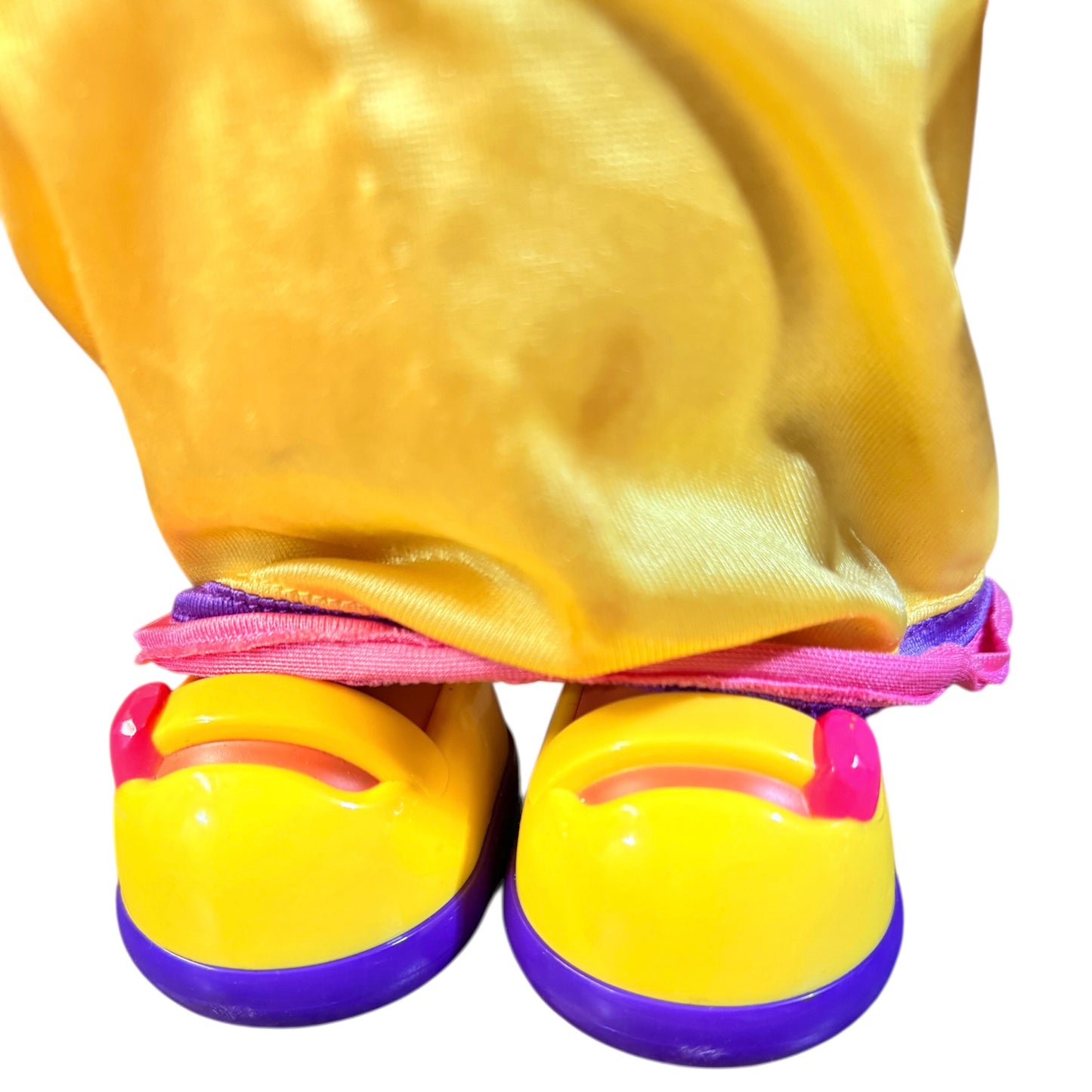 Vintage Hair Fisher-Price Magic Hair Dora Doll Yellow Princess Gown & Hat with Large Pink Jewel