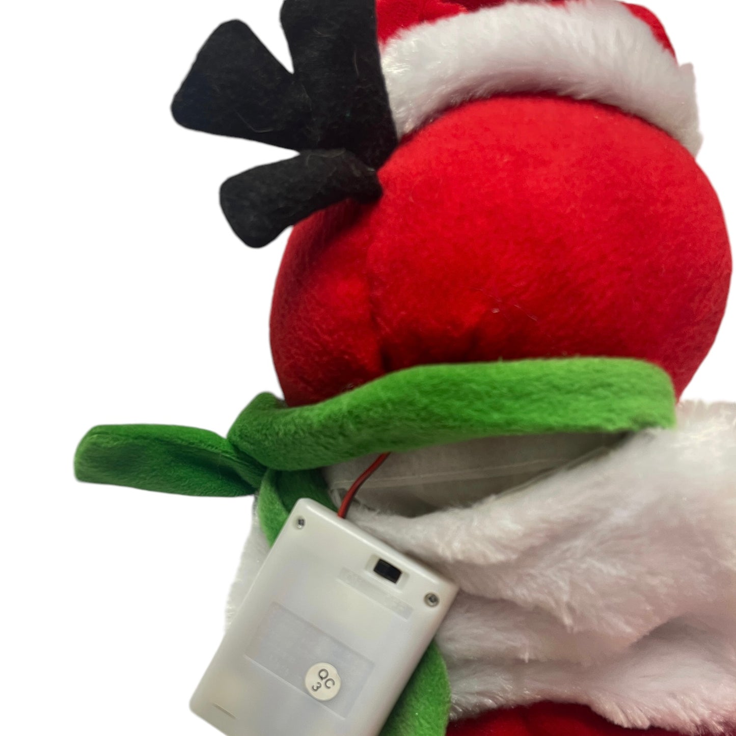 Plush Angry Bird in Santa Hat Squawking Christmas Stocking 21" from in EUC So Fun!