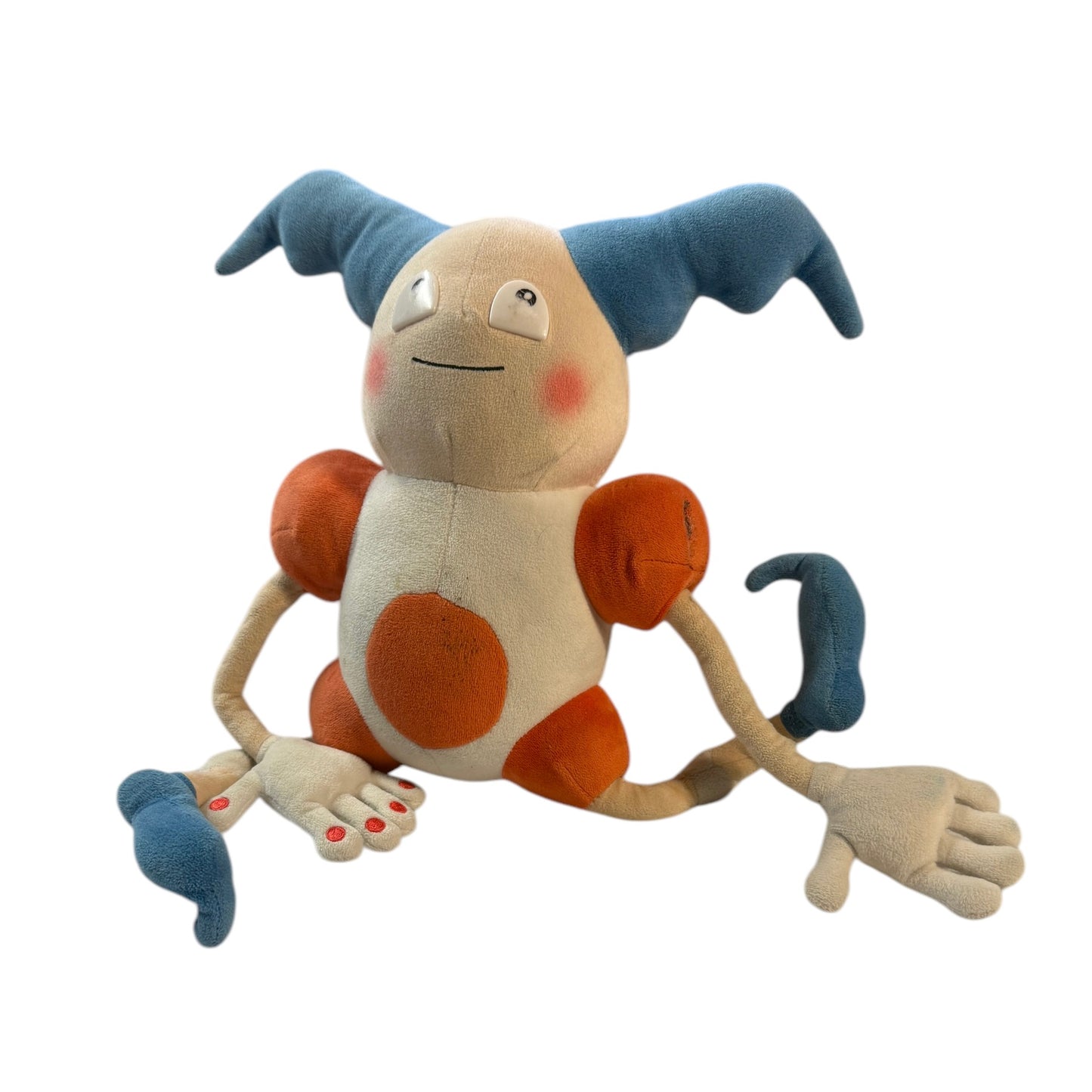Pokemon 12" Detective Pikachu Mr. Mime Soft Stuffed Plush Toy Doll Posable Limbs, Preowned