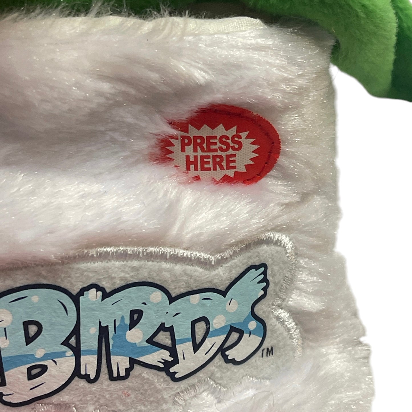 Plush Angry Bird in Santa Hat Squawking Christmas Stocking 21" from in EUC So Fun!