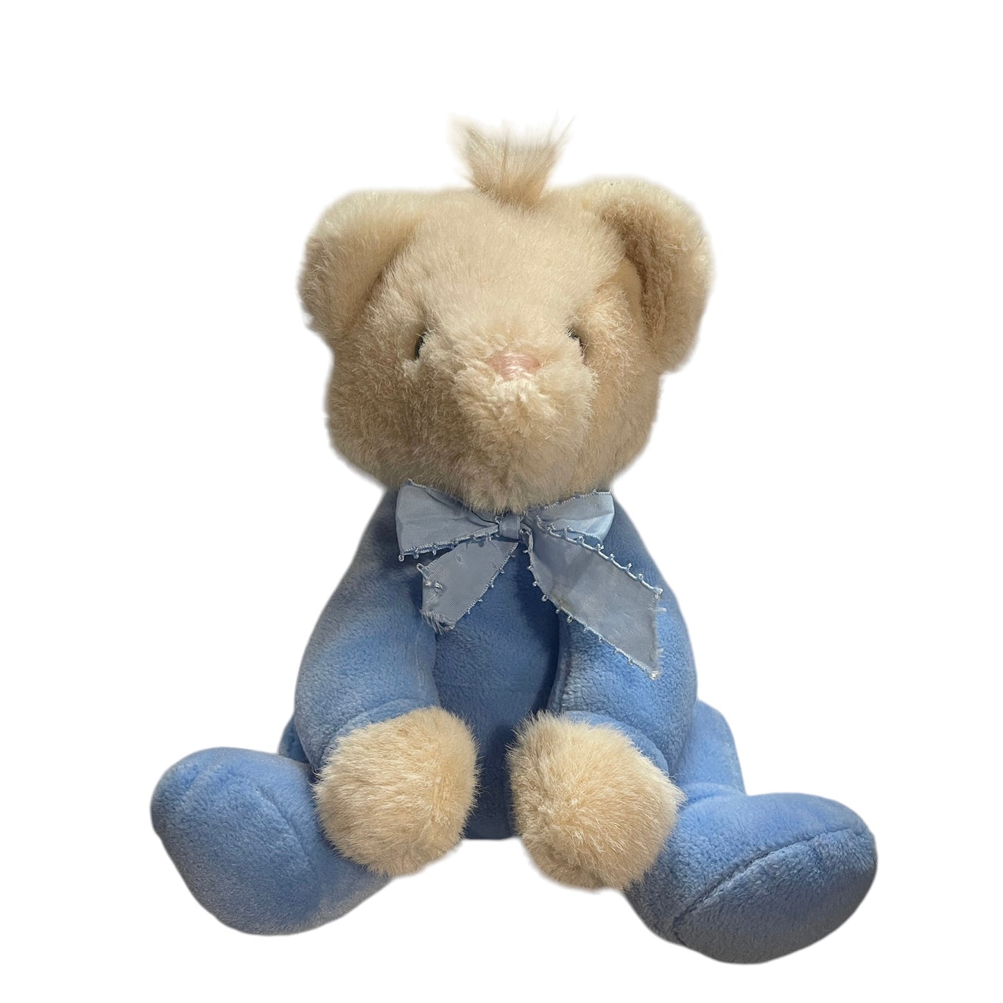 Vintage North American Bear Company Lullabear Plush, 1988 Cream & Sky Blue - So Sweet!