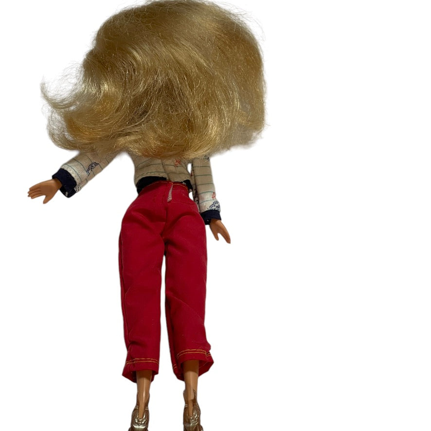 Zuru Fashion Doll, Thick Blond Hair, Cute Hoodie and Red Drawstring Pants, Amazing Gold Shoes!