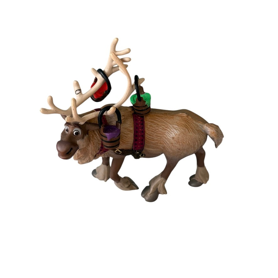 Disney Frozen Sven Reindeer Mini Figure/Paint Buckets & Olaf in a Tuxedo 2 Cake Toppers/Toys