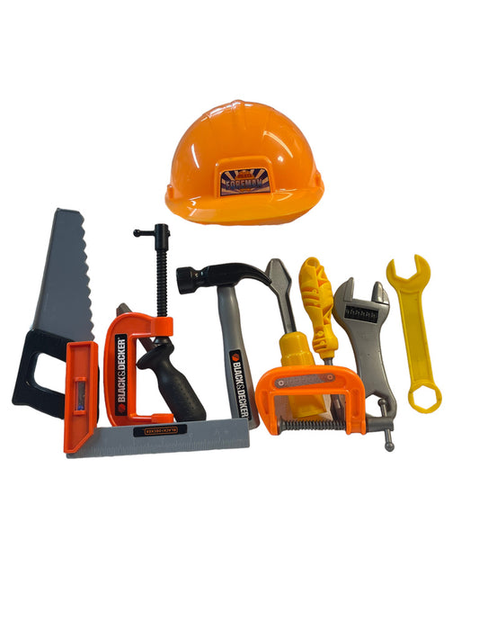 Deluxe 10 Piece Mixed Tool Set, Including Black & Decker, Tool Master & More! Plastic in GUC