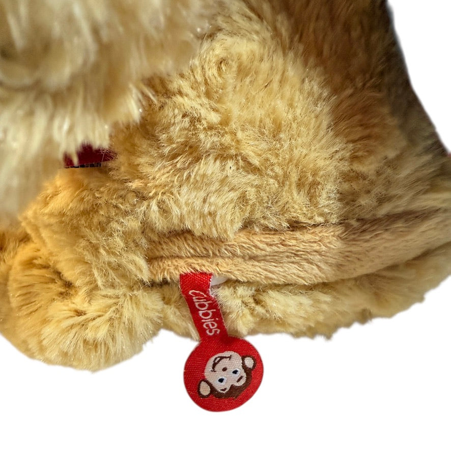 Cubbyford the Red Hero Bear, Minky Cape Reads, 'My Hero Wears Kevlar', #SG148 in EUC