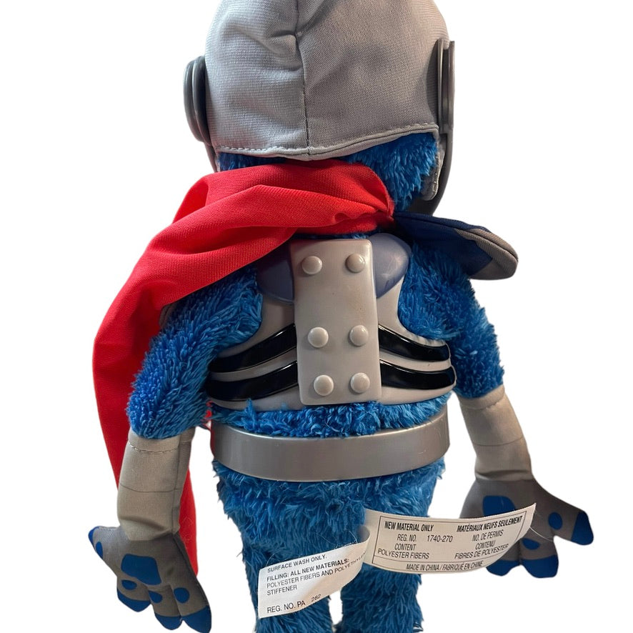 Sesame Street Flying Super Grover 2.0 Hasbro Talking Plush GUC-Working-Hilarious!