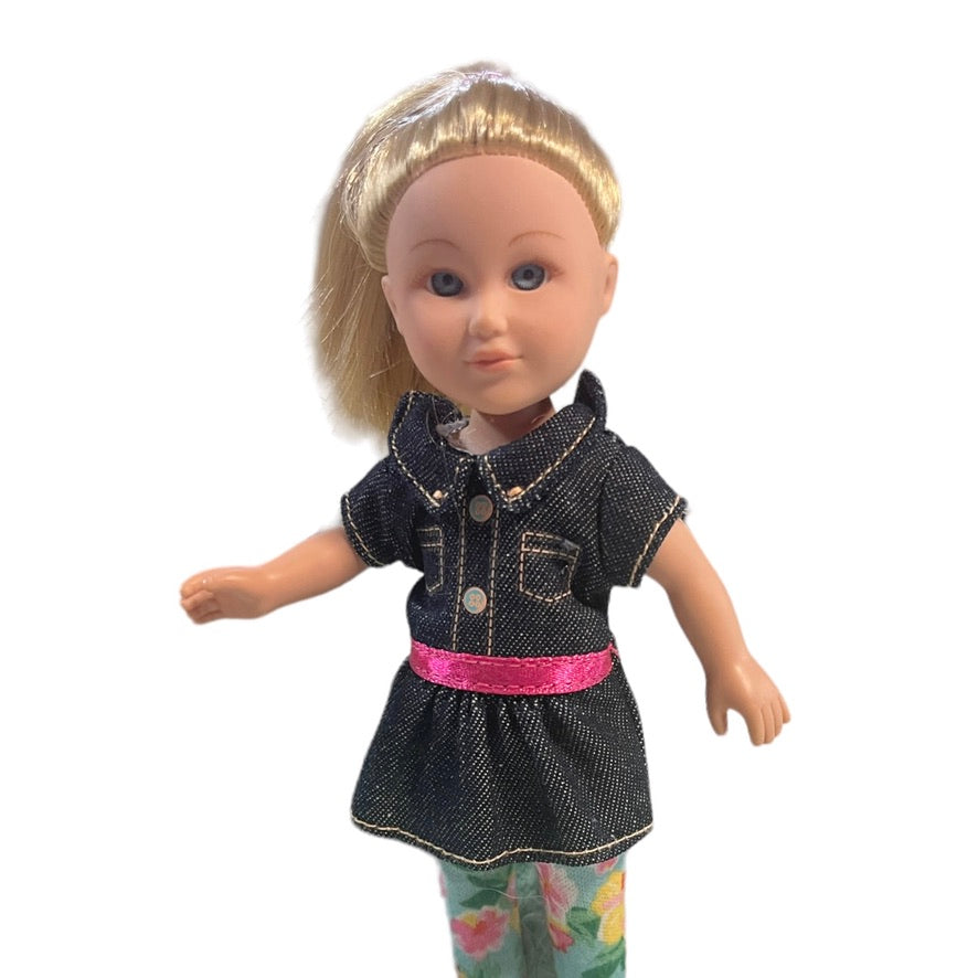 My Life Miniature Dolls, Lot of 2 Cititoy 2013 Blond, Blue Eyed Twins One Original Outfit Preowned