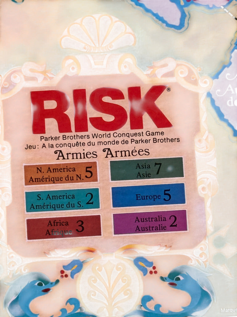 Risk- Parker Brother's World Conquest Game, Preowned, Complete & in Good Condition 1975