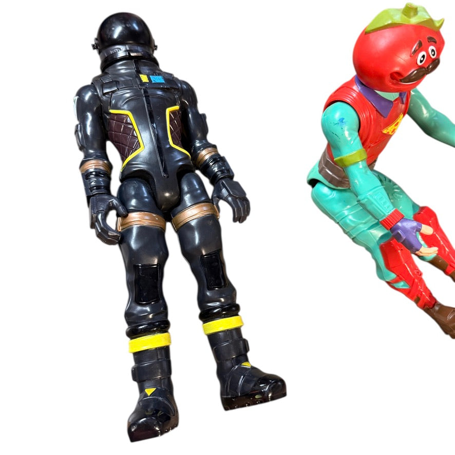 Fortnite Victory Series Lot of 2 12" Action Figure/Collectibles Tomatohead and Dark Voyager GUC