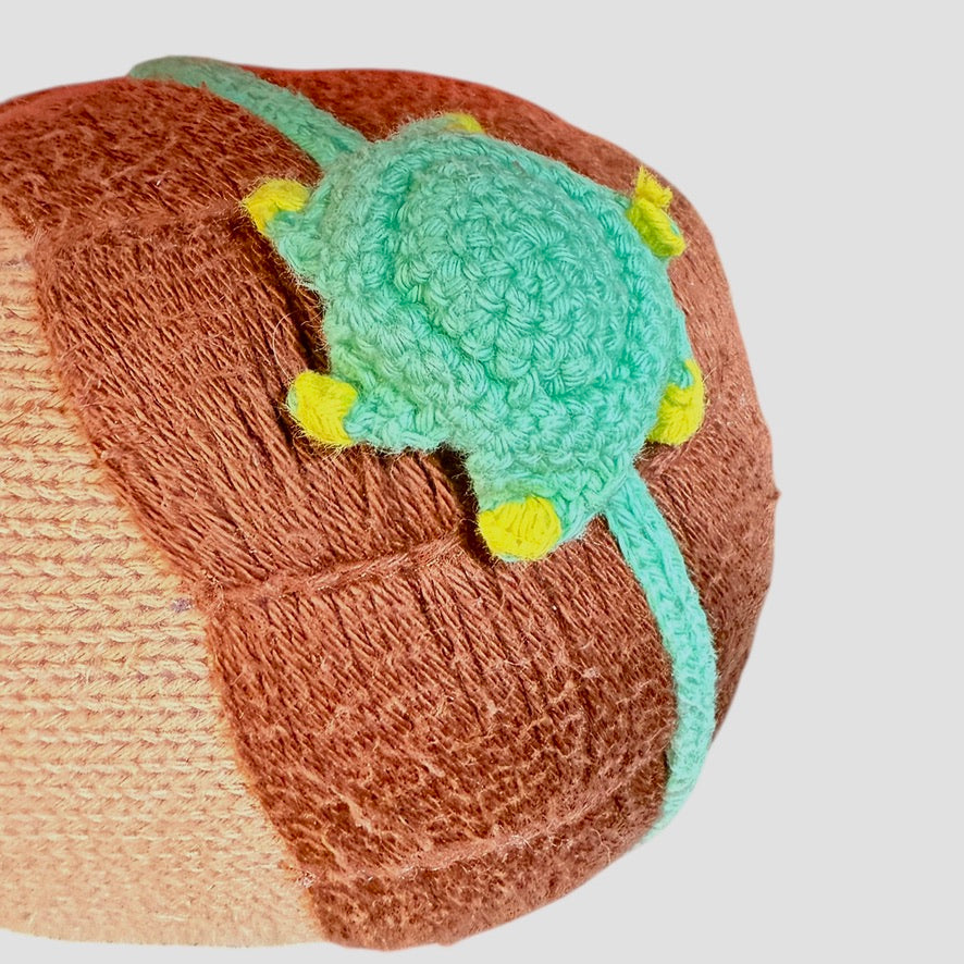 Cuddle & Kind  Preowned 24" Latino Mermaid, Polka Dots, Turtle Headband  Handmade in Peru