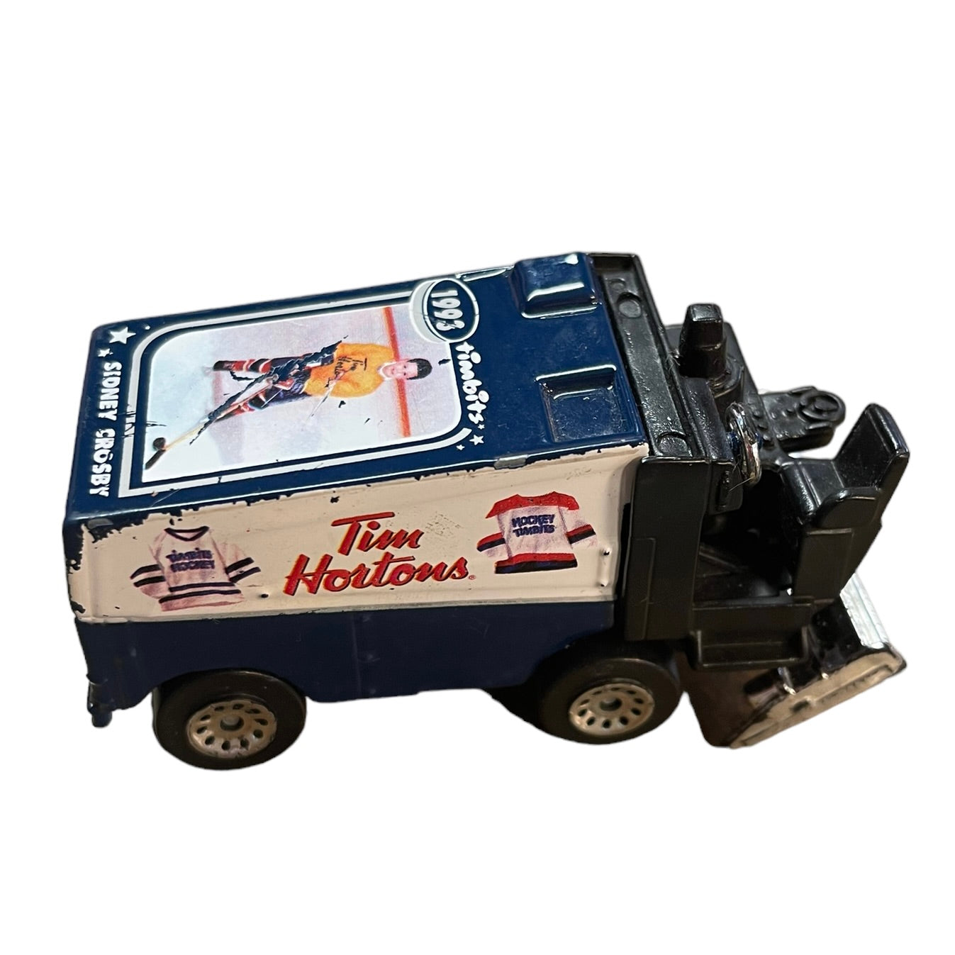 Rare 1993 Sidney Crosby Timbits Maisto Die Cast Zamboni Toy Vehicle Preowned
