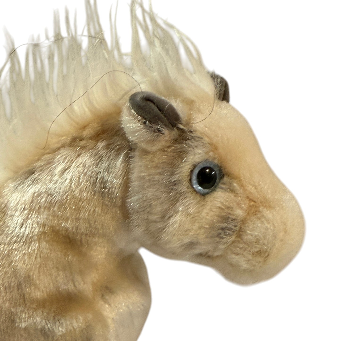 TY Retired Beanie Baby, 'Lightening,' Adorable Cream & Silver Realistic Stuffed Horse Toy in GUC