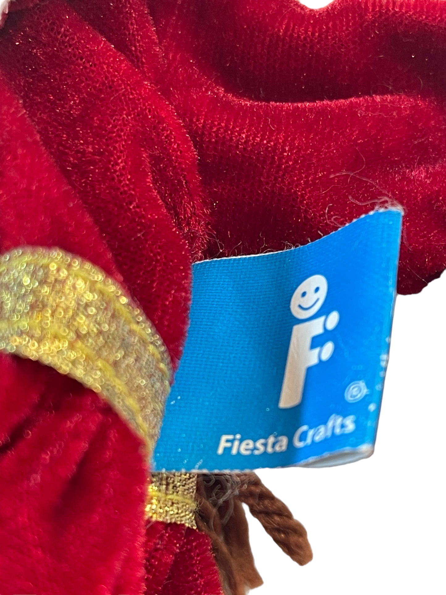 Fiesta Craft Queen Hand Puppet Royally Dressed for Pretend Play Plush Toy EUC