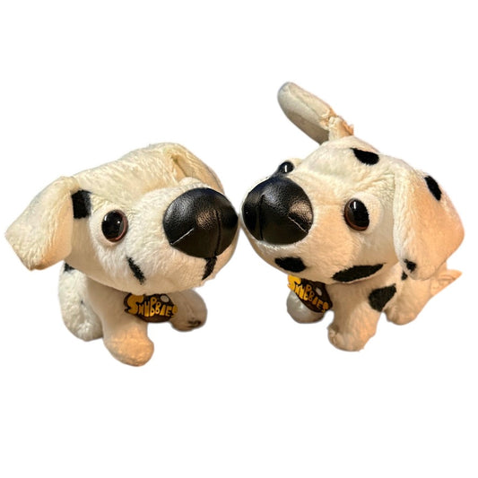 Original Snubbies, by Toy Quest Vintage 3.5 " Dalmatian Plush Dogs with Huge Black Noses