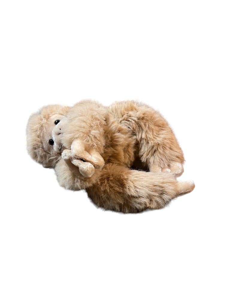 Hanging Monkey 14" Fluffy Soft  Beige Stuffed Animal Toy GUC No Tags