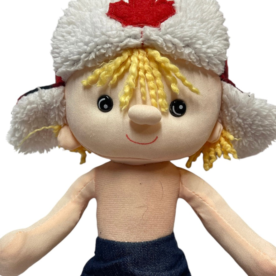 Canadian Outgdoor Girl Kickin's Kids 12" Toy Doll Preowned in EUC with Missing Jacket