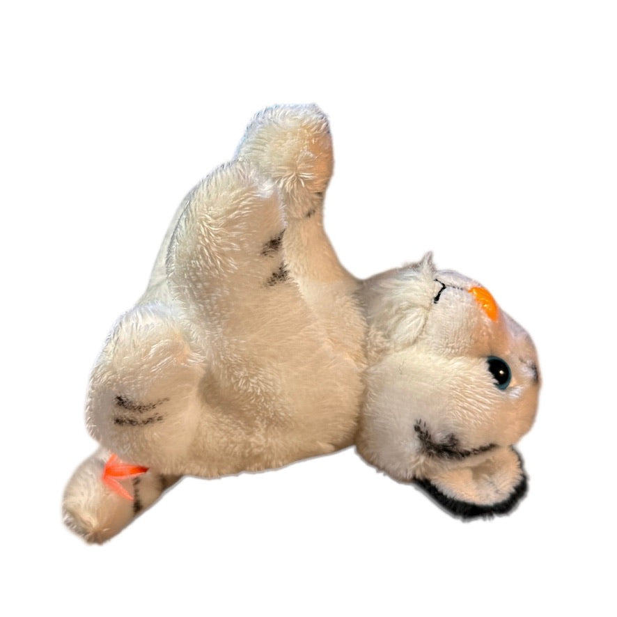 Wild Republic White Tiger Baby Plush Stuffed Animal Toy in GUC, Tiny, 5", Damaged Tag