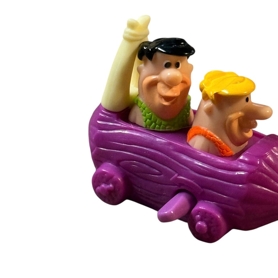 Flintstone Fast Food Memorabilia; Vintage Brontosaurus Burger Drive In & 2 Classic Cars