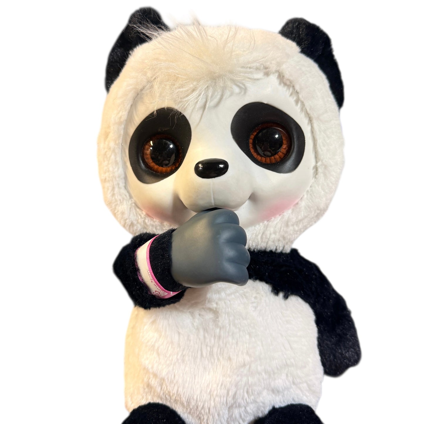 Jakks Pacific Animal Babies Nursery Crunchy Munchy Baby Panda Plush Interactive Toy in GUCV