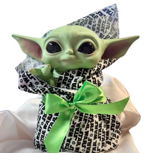 Baby Yoda  10" Star Wars Mandalorian by Mattel -Plastic Head & Weighted Body GUC