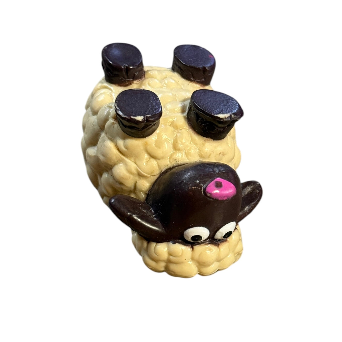 Shaun the Sheep, Wallace & Gromit Vinyl Toy Action Figure Cream and Brown 1.5" Tall in GUC