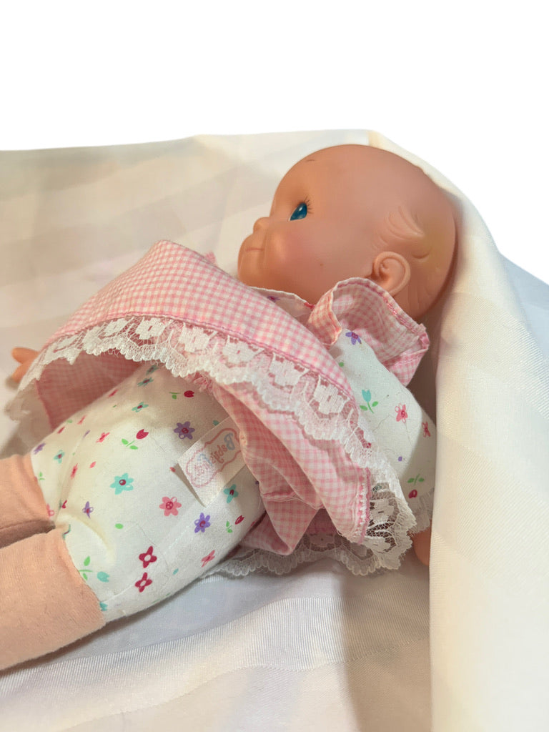 Goldberger Vintage !999 KEWPIE Doll, Moulded Curls, Painted Eyes, Original Clothes, Preowned