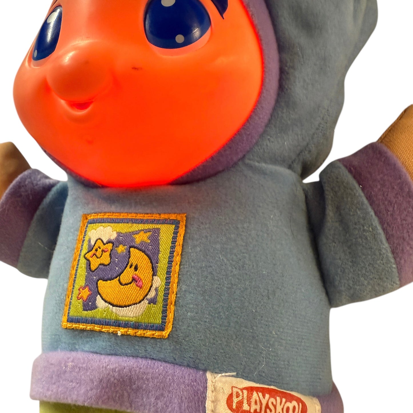 Playskool Hasbro Blue Lullabye GlowWorm Cuddly Musical Nightlight Lovey toy from 2005