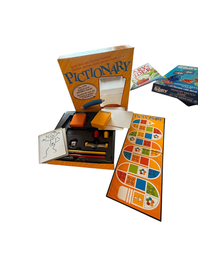 Mattel Pictionary Game with new Pop Culture Category in Good Preowned Condition