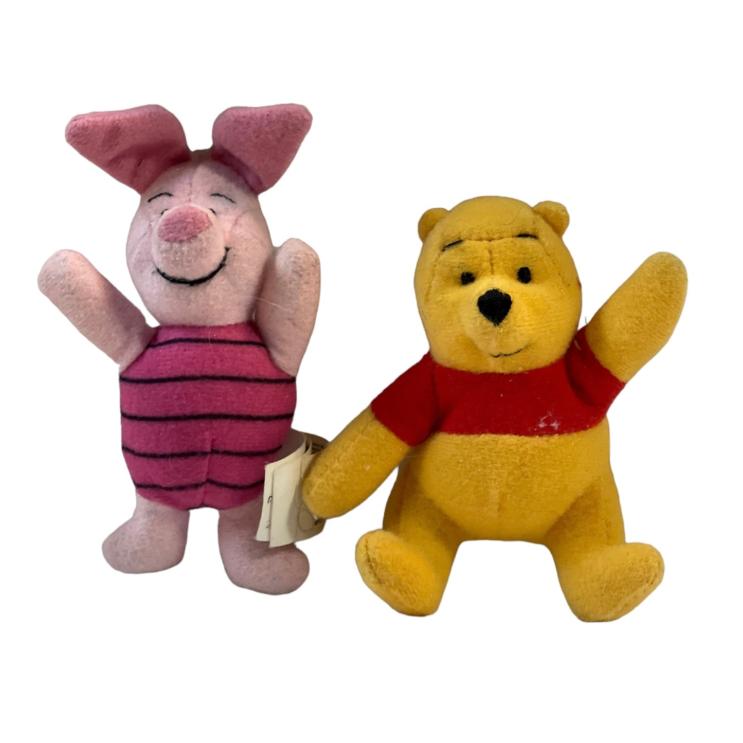 Disney Winnie the Pooh Lot of Pooh, Piglet, Eeyore & Owl 4" Stuffed Toys