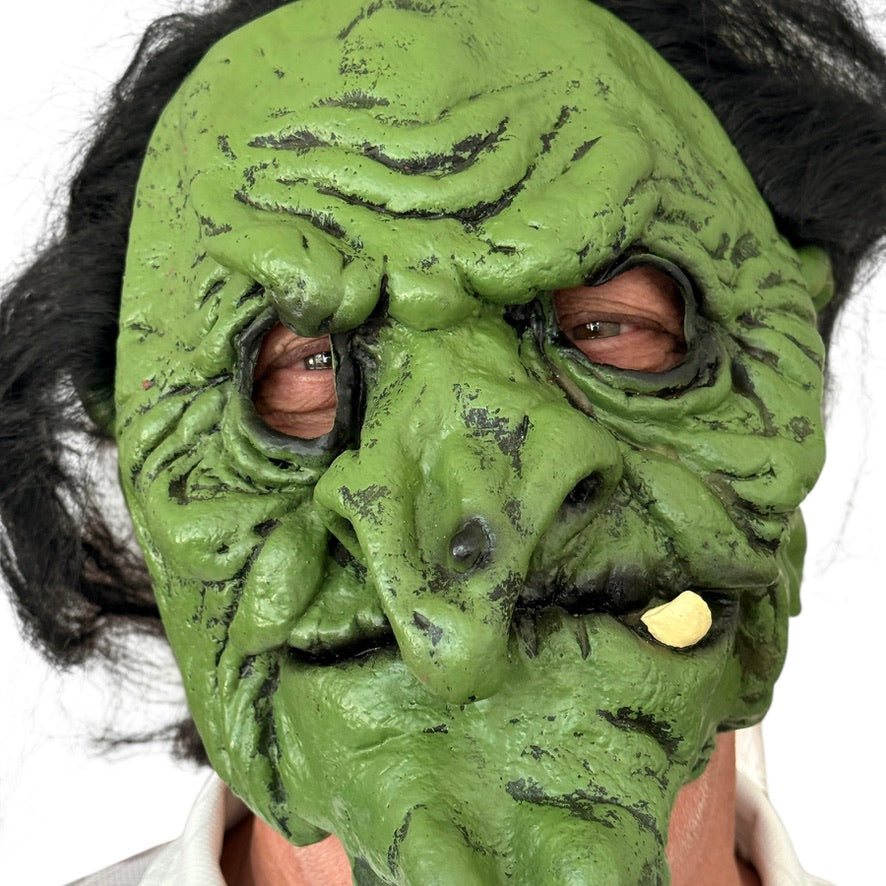 Don Post Studios Witch Mask 2006 Paper Magic Group, Complete with Warts! GUC