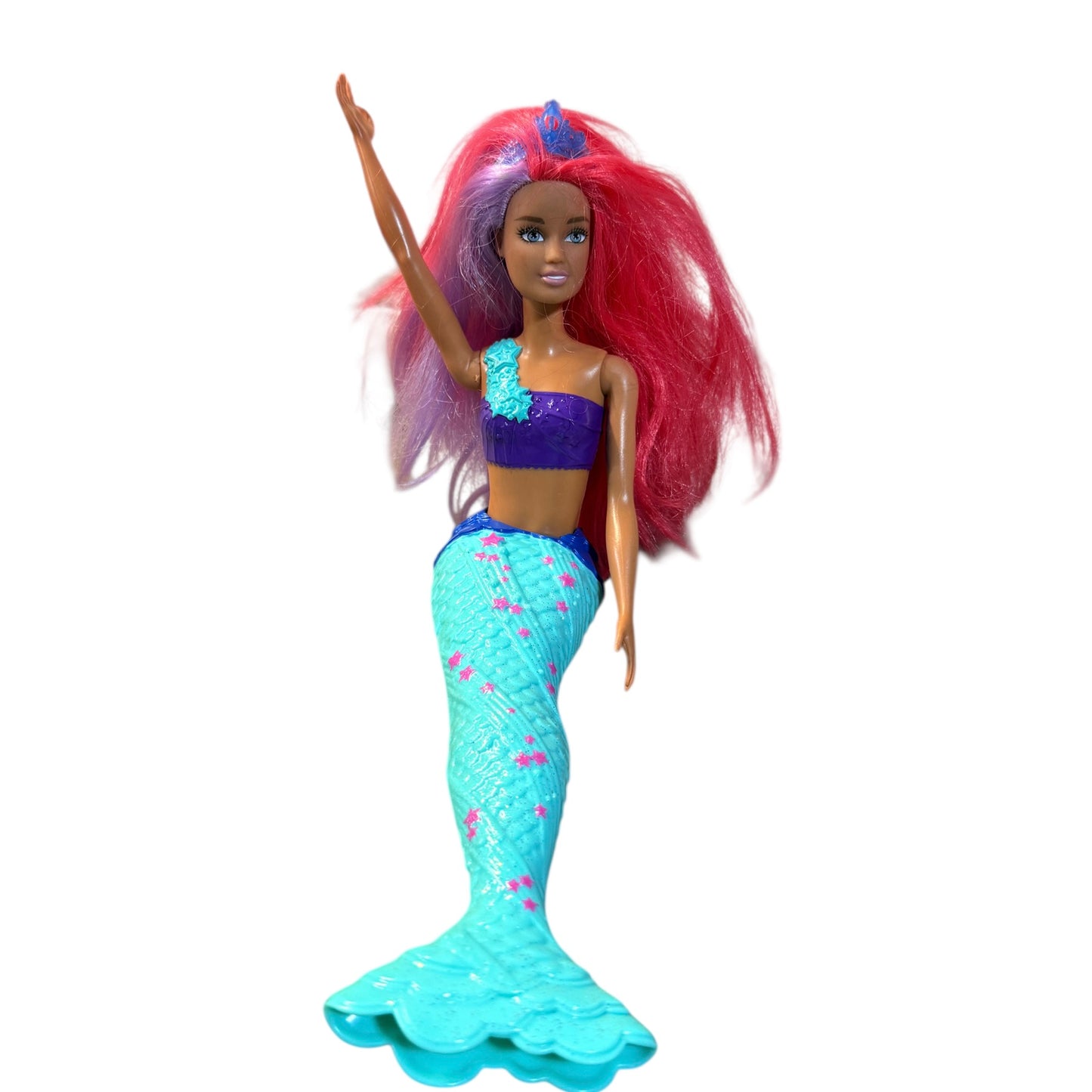 BarbIe Dreamtopia 12" Mermaid Doll in Aqua & Purple with Hot Pink & Lavender Hair with Tiara