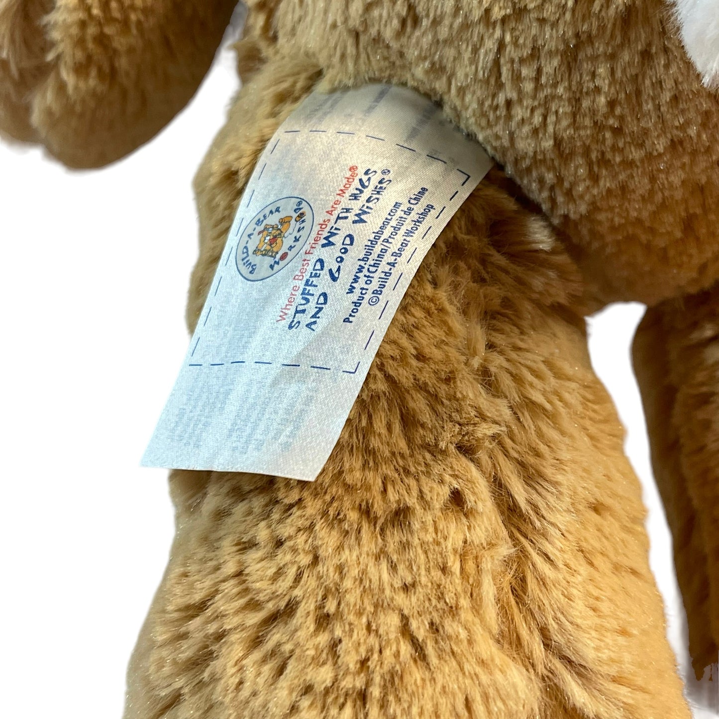 Sweet, Ultra Cuddly, Lop Eared Build- A -Bear Tan Rabbit with Pink Satin Nose
