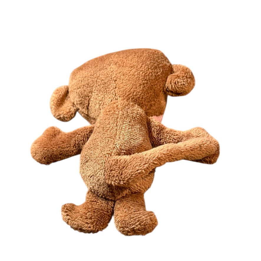Cadbury Buttons Monkey Small Soft Plush Toy, 5" Brown & Pink Plush with Chocolate Button Eyes