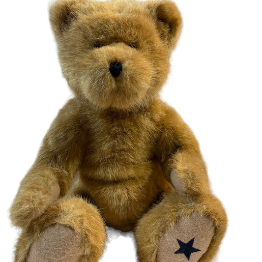Boyd's Bear Classic 15" Weighted, Jointed Caramel Stuffed Toy Star on Foot in EUC