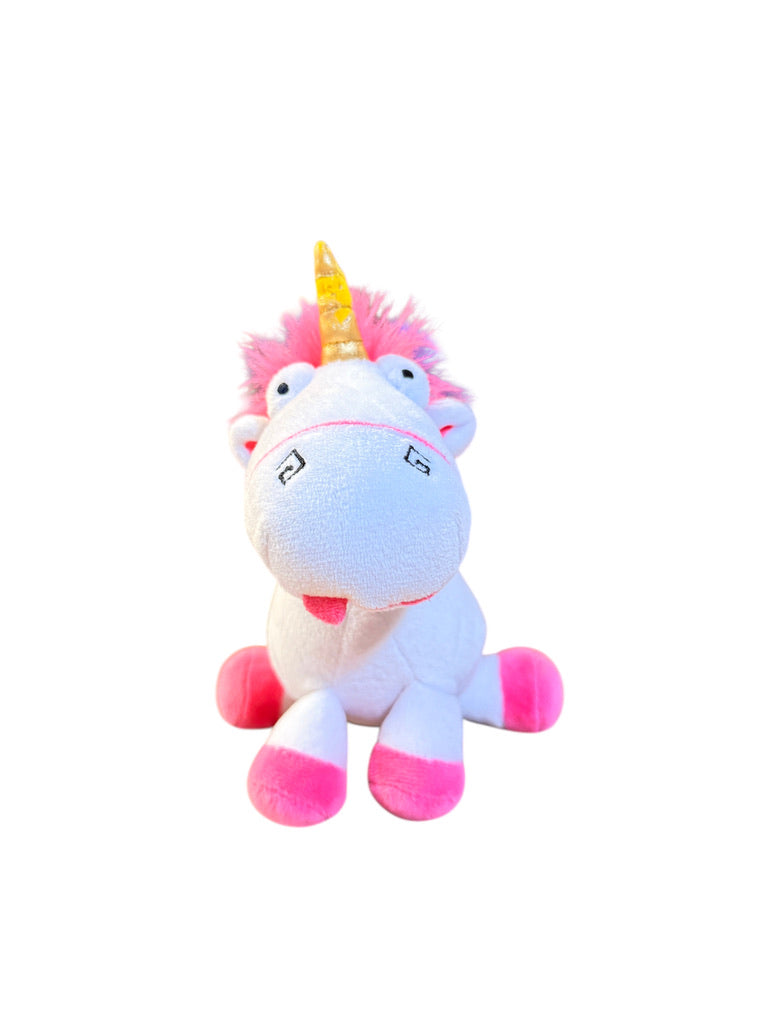 'Fluffy', 7" Ty Original Beanie Baby Unicorn Plush from Despicable Me 3, Preowned