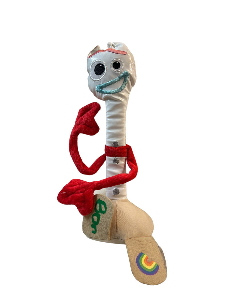 Disney Pixar Toy Story 12" Plush Leatherette  Forky with  Bendable Posable Arms EUC