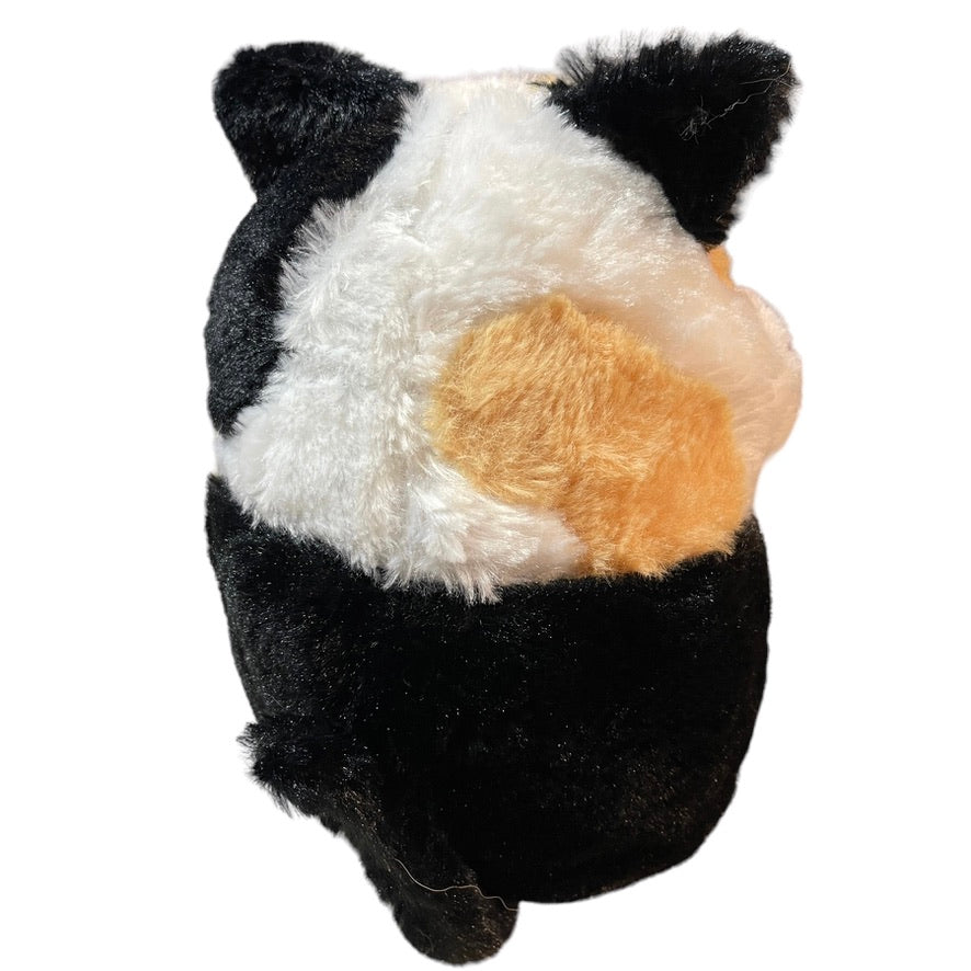 Nanco Belly Buddies Calico Fat Cat Plush Stuffed Animal Toy 9" Preowned in GUC