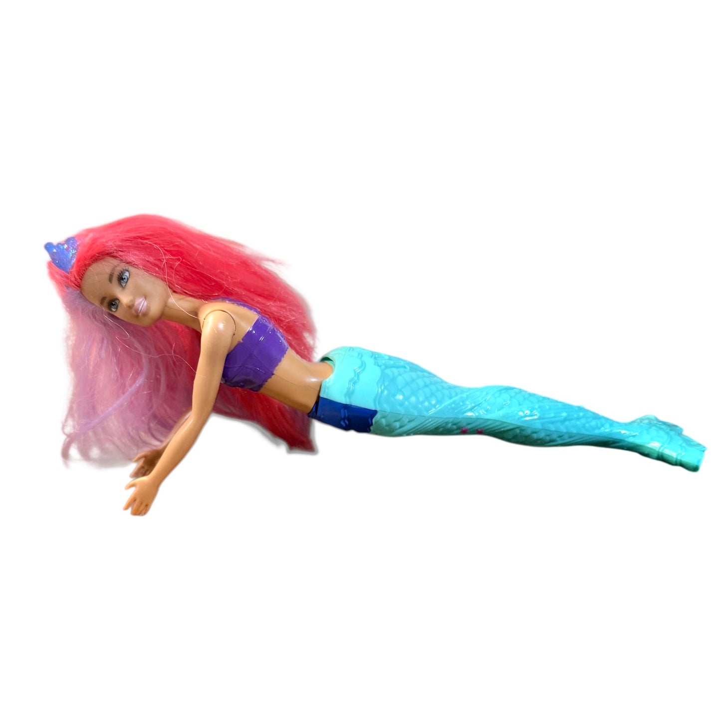 BarbIe Dreamtopia 12" Mermaid Doll in Aqua & Purple with Hot Pink & Lavender Hair with Tiara