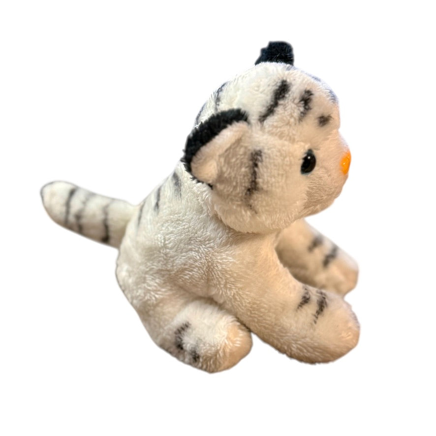 Wild Republic White Tiger Baby Plush Stuffed Animal Toy in GUC, Tiny, 5", Damaged Tag